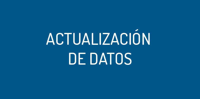 ACTUALIZACIÓN DE DATOS